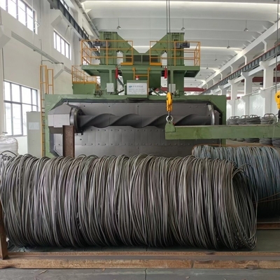 Dubbele station ronde draad schot blaasmachine met vijf sterren service en 6.6 * 5.5 * 6m