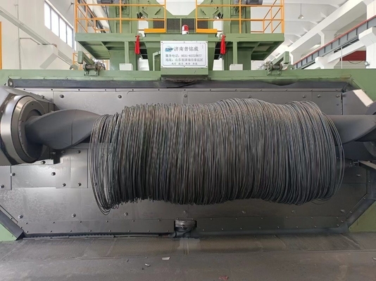 Shot Blasting Machine PMW-4350 voor ronddraadstaaf aanpassing in de schroefindustrie
