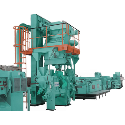 PMW-DX-serie Custom Inline Continuous Wire Rod Shot Blasting Machine met 160 M/Min