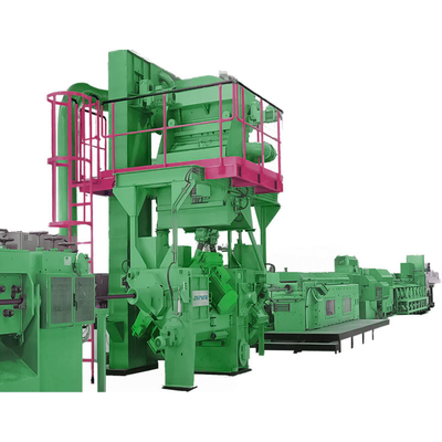 PMW-DX-serie Custom Inline Continuous Wire Rod Shot Blasting Machine met 160 M/Min