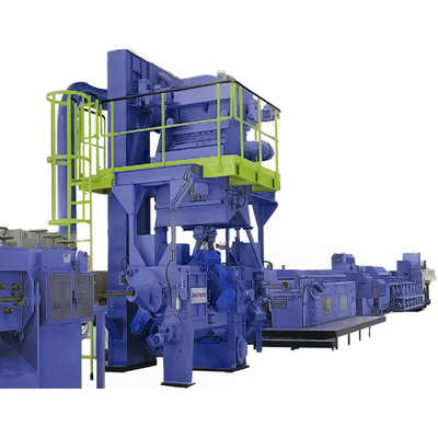 PMW-DX-serie Custom Inline Continuous Wire Rod Shot Blasting Machine met 160 M/Min