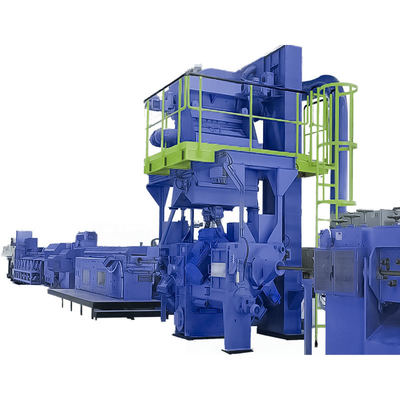 PMW-DX-serie Custom Inline Continuous Wire Rod Shot Blasting Machine met 160 M/Min