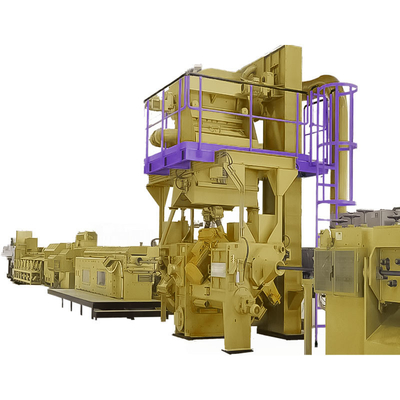 PMW-DX-serie Custom Inline Continuous Wire Rod Shot Blasting Machine met 160 M/Min