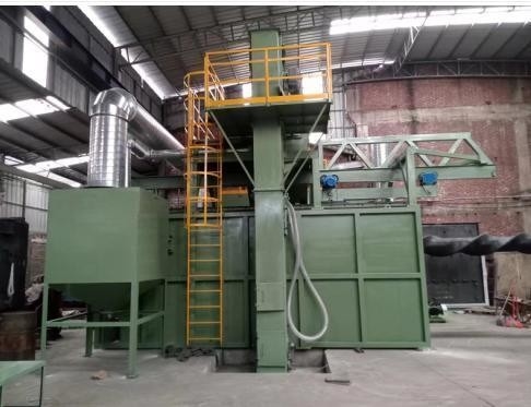 Eén jaar naverkoopservice Draadstaaf spoel Shot Blasting Machine met roterende abrator