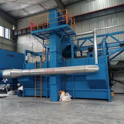Elektrische enkelstation Blauwe volle spoel draad Shot Blasting Machine voor en energiebesparing