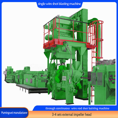 Verzilvering van draadstaaf met automatisering Automatische inline continue schietblaasmachine