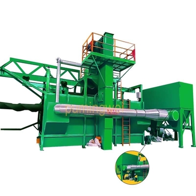 6m continue draadstaaf Shot Blasting Machine voor enkel mandrel aanpasbaar ontwerp