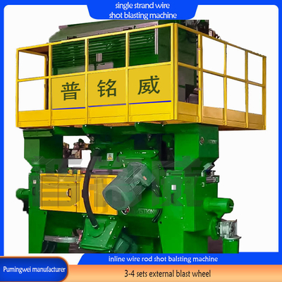 Hoog zuiverheidsniveau Online Single Strand Draadstaaf Shot Blasting Machine Custom Design