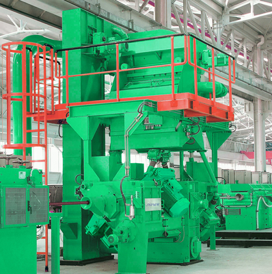 Continu Wire Rod Shot Blasting Machine 3-4 stuwkoppen voor aangepaste blazing