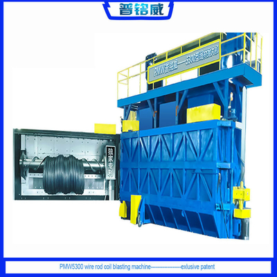 16.8 * 12.4 * 5.8 meter Flat Door Disc Draad Blasting Machine Pmw5300 voor aanpassing