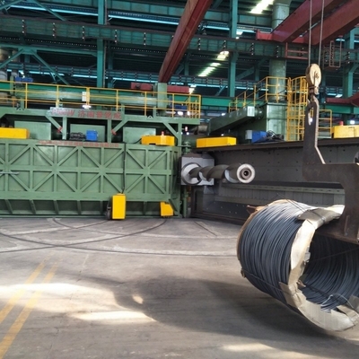 Aanpasbare horizontale ronde draad schot blaasmachine Pmw5300 voor 7-15t productie