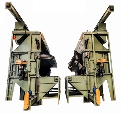 Roestvrijstalen draadstaaf spoel schot blaasmachine kunstmatige besturing horizontale lay-out