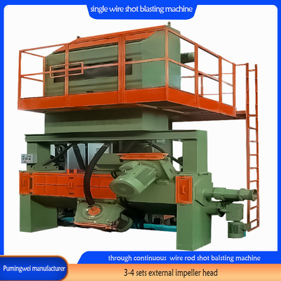 Een machine voor het continu blazen van draad met een hoge zuiverheid voor het verwijderen van roest, niveau S2.5-3.0