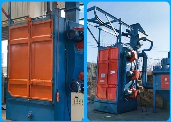 Corrosiebestendige haaktype schotblaasmachine voor het smeden van onderdelen en kleine gietstukken