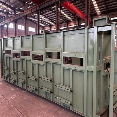Hoge zuiverheid Groen Dubbelstation Ronde draad Shot Blasting Machine Aanpasbare kleur