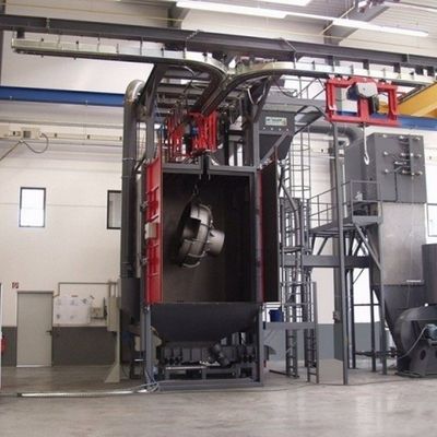 Elektrisch hangend accessoires Roestverwijderende schietblaasmachine voor een hoog rendement