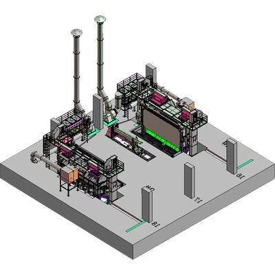3D elektrische draadstaaf spoel Shot Blasting Machine PMW5500 voor Derusting Kosten 18-35RMB/T
