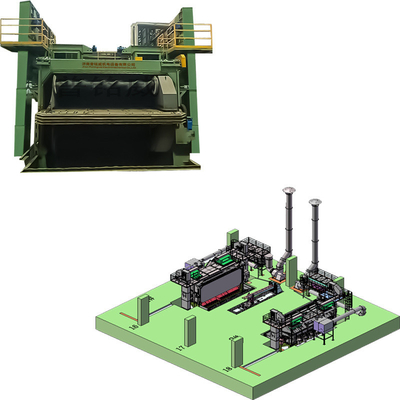 3D elektrische draadstaaf spoel Shot Blasting Machine PMW5500 voor Derusting Kosten 18-35RMB/T