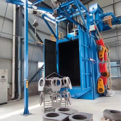 10 ton per uur Hook Shot Blasting Machine voor de bouw- en chemische industrie