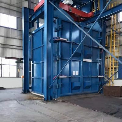 10 ton per uur Hook Shot Blasting Machine voor de bouw- en chemische industrie