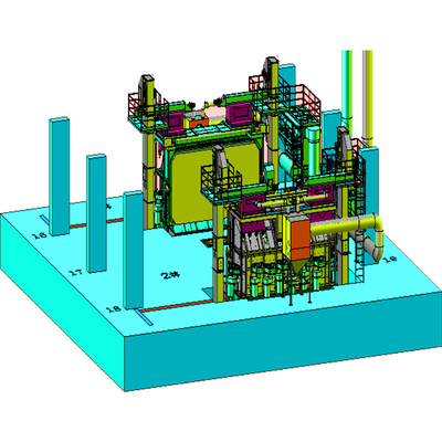 Alternatieve pickelreiniging 4-9 spoelen per uur Draadstaaf Spoel Shot Blasting Machine