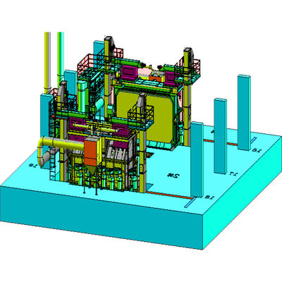 Alternatieve pickelreiniging 4-9 spoelen per uur Draadstaaf Spoel Shot Blasting Machine