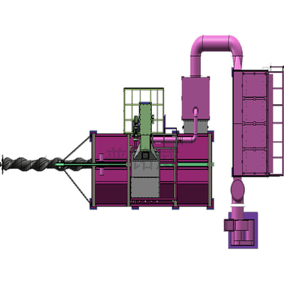 Draadstraalblaasmachine met laag draadverlies met aangepaste blauwe mobiele of vaste mandrel