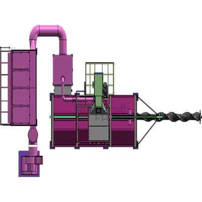 Draadstraalblaasmachine met laag draadverlies met aangepaste blauwe mobiele of vaste mandrel