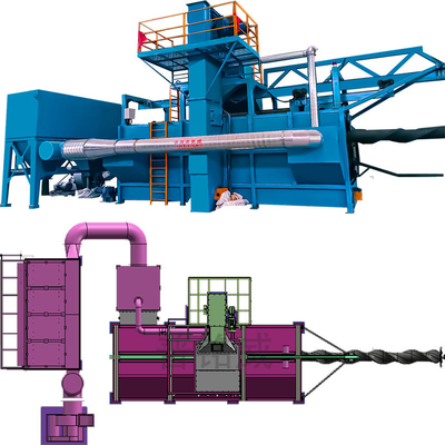 Draadstraalblaasmachine met laag draadverlies met aangepaste blauwe mobiele of vaste mandrel