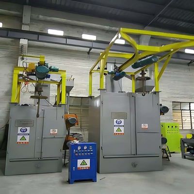 Elektrische spinner hanger shot blasting machine met automatisch stopapparaat