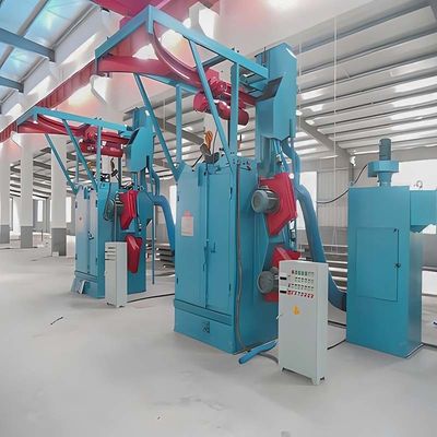 Elektrische spinner hanger shot blasting machine met automatisch stopapparaat