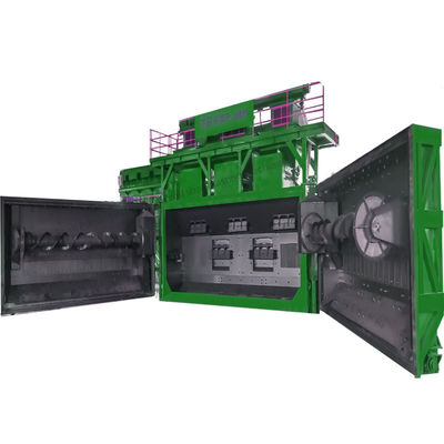 Draadstaaf Spiraal Shot Blasting Machine met overlappende Liner Blocks Draadbereik 5,5-42 mm