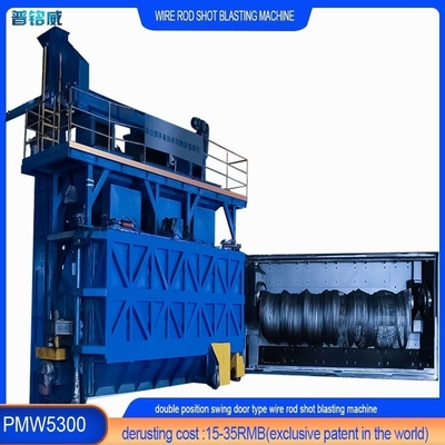 30kw/set blaaswiel draadstaaf spoel schot blaasmachine voor draad oppervlak derusting