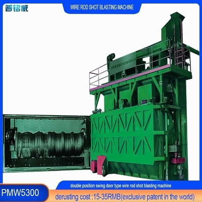 30kw/set blaaswiel draadstaaf spoel schot blaasmachine voor draad oppervlak derusting