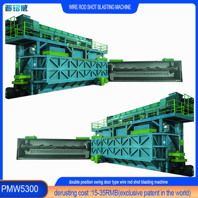Draadstaaf spoel Shot Blasting Machine voor Blast Reiniging Precise Reiniging Resultaten