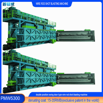 Draadstaaf spoel Shot Blasting Machine voor Blast Reiniging Precise Reiniging Resultaten