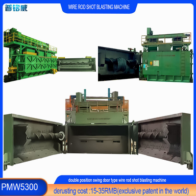 Wire Rod Coil Shot Blasting Machine met kostenbesparend alternatief voor chemisch ontkalken