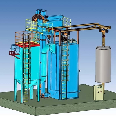 Hoog zuiverheids Q37-serie Hook type Shot Blasting Machine voor het reinigen en ontkalken