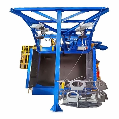Kleine Spinner Hanger Shot Blasting Machine met twee Blast Wheels Automatisering gemakkelijker gemaakt