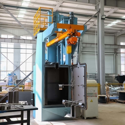 Kleine Spinner Hanger Shot Blasting Machine met twee Blast Wheels Automatisering gemakkelijker gemaakt