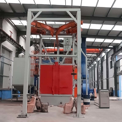 Kleine Spinner Hanger Shot Blasting Machine met twee Blast Wheels Automatisering gemakkelijker gemaakt