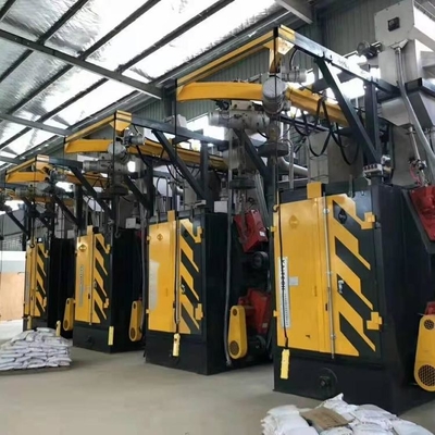 Elektrische brandstof 2500 kg Gele Spinner Hanger Hook type Shot Blasting Machine met 1