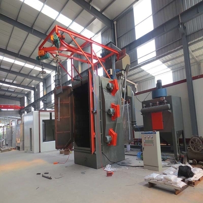2500 kg gascilinder spinner schot blaasmachine met dubbele haak hanger ontwerp
