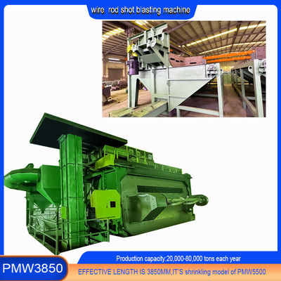 Elektrische metalen draadstaaf spoelen ontkalken Shot Blasting Machine PMW 5500 Update Version