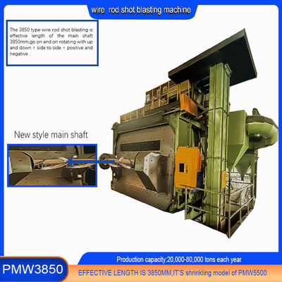 Wire Rod Coil Shot Blasting Machine voor het ontkalken van draad in verschillende productindustrieën