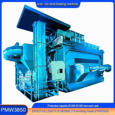 Wire Rod Coil Shot Blasting Machine PMW3850 voor het ontkalken van lasdraad binnen PMW3850