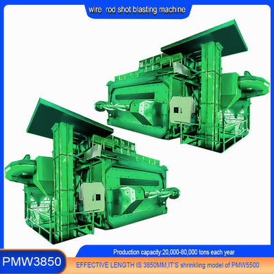 Wire Rod Coil Shot Blasting Machine PMW3850 voor het ontkalken van lasdraad binnen PMW3850