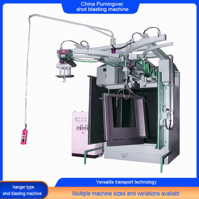 Internationale standaard spinner hanger hook shot blasting machine met meerdere monorails