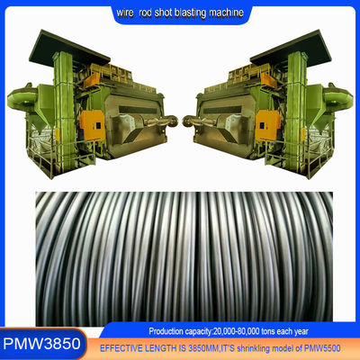 20-40RMB/t Verwijderingskosten Draadstaaf Spiraal Shot Blasting Machine voor verschillende draadbereiken