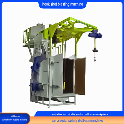 Aanpassing Hook Overhead Rail Type Shot Blasting Cleaning Machine voor roestverwijdering